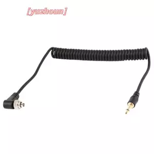 Vít cáp đồng bộ Flash PC 3,5 mm sang nam cho đèn Studio kích hoạt
