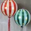 GCDHome 2 Chiếc 22 Inch 4D Ngôi Sao Sọc Nhôm Phim Bóng Có Quả Cầu Xanh Đỏ Có Thể Phao Trong Không Khí Cho Giáng Sinh Và Sinh Nhật HOT