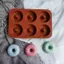 Luckyew 6 Lỗ Silicon Donut Khuôn Bagel Chảo Non Sti Nướng Chịu Nhiệt Khuôn Làm Bánh Donut Chảo Dụng Cụ Nướng Bánh TQ