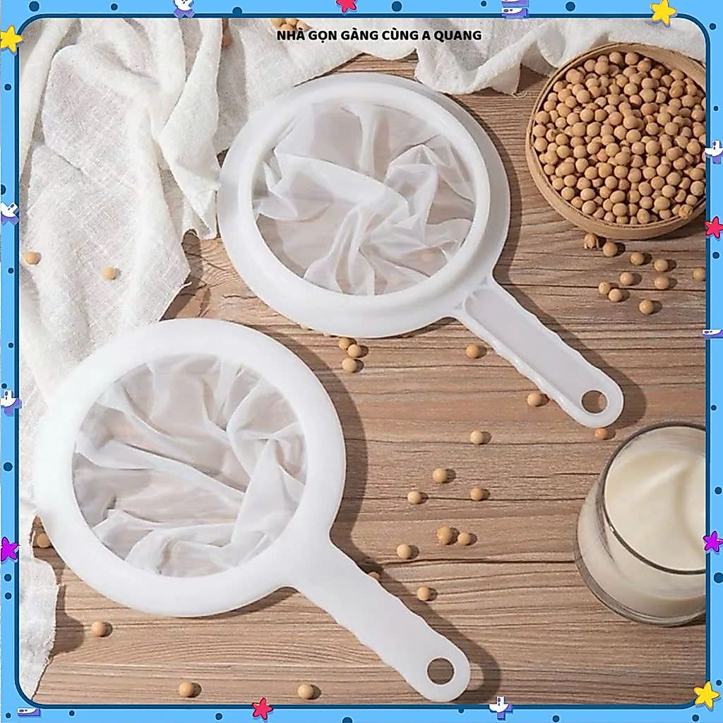 RÂY LỌC SỮA ĐẬU NÀNH CẦM TAY - Lưới Lọc Vải Mịn,Dụng Cụ Lọc Trà Tiện Dụng