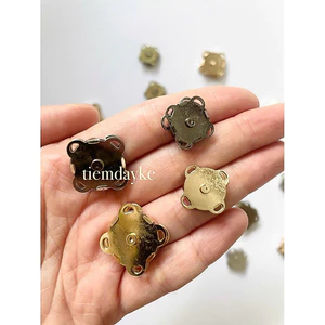 Nút hít dạng khâu nút nam châm handmade
