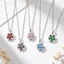 Vòng Cổ Nữ Phong Cách Mới Nhật Bản Hàn Quốc Bông Tuyết Zircon Cánh Hoa Niche Thiết Kế Mặt Dây Chuyền Sang Trọng Nhiều Màu Tùy Chọn Vòng Cổ