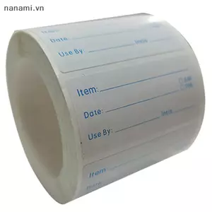 500 Cái / cuộn Bếp Stier Tủ Lạnh Tủ Đông Bảo Quản Thực Phẩm Ngày Nội Dung Nhãn [VN]