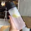600ml Nước ép chanh thể thao dung tích lớn Chai nước uống Infuser Chai nước nhựa cầm tay trong suốt ELWW