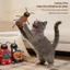 Đồ chơi trêu ghẹo cho mèo nhai Catnip nỉ Coroach Đồ chơi làm sạch răng tương tác Đồ chơi mèo con chống cắn Răng mài Đồ chơi cho mèo [VN]