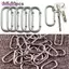 BORAGETE 2 / 5 / 10 Chiếc Ciling Carabiner Cắm Trại Đi Bộ Đường Dài An Toàn Dụng Cụ Ngoài Trời Khóa Móc Khóa
