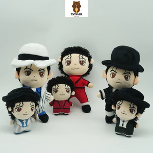 Rytanda Michael Jackson Plushie Búp Bê Mềm Vui Vẻ Mô Phỏng Dễ Thương Jackson Nhân Vật Hoạt Hình Đồ Chơi Sang Trọng Gối Nhồi Bông Mềm Bạn Gái Tốt Nghiệp Quà Tặng Giáng Sinh Trang Trí Quà Tặng Sinh Nhật