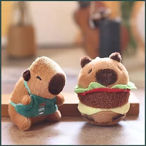 YT4 Capybara Plushie Tạp Dề Dễ Thương Cafe Worker Burger Sang Trọng Túi Búp Bê Quyến Rũ