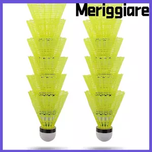 MERIGGIARE 3 / 6 / 12 Chiếc Cầu Lông Cầu Lông Ngoài Trời Bền Thể Thao Nhựa