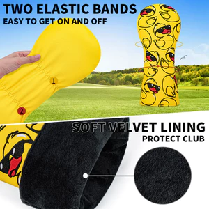 Golf Chống Thấm Nước Mũ Vịt Vàng Nhỏ Thêu Phục Vụ Bằng Gỗ Fairway Nắp Gỗ Đồ Chơi Golf Phụ Kiện Vỏ Gỗ