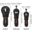 Vỏ câu lạc bộ bằng gỗ Golf phong cách mới No. 135UT Vỏ bảo vệ đầu đơn giản hoàn toàn mới Thể thao ngoài trời
