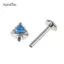 AqToCna G23 Titan Kẻ Sọc Zircon Tai Mèo Hình Xương Tai Stud Môi Bên Trong Chủ Đề Xuyên Trang Sức AqToCna