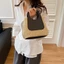 Túi Rơm Chắp Vá PYCOU, Túi Xô Dệt Ống Hút Bền Nhẹ, Túi Đeo Vai Màu Vintage Dung Tích Lớn Đơn Giản Cho Nữ
