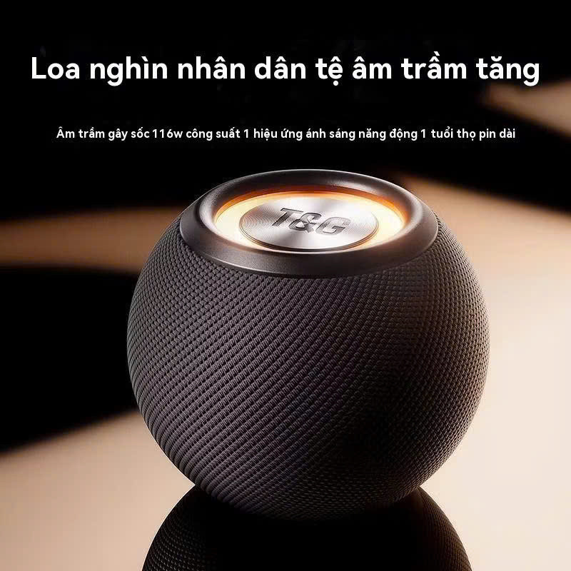 Loa Bluetooth Mini Tg337- Loa siêu trầm di động ngoài trời Âm thanh loa siêu trầm âm lượng cao loa bluetooth bass mạnh