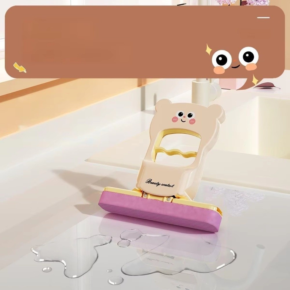 Cây lau nhà gập gọn WOODNEST, dùng khô ướt cho máy tính/bàn cà phê, nhỏ gọn bền bỉ