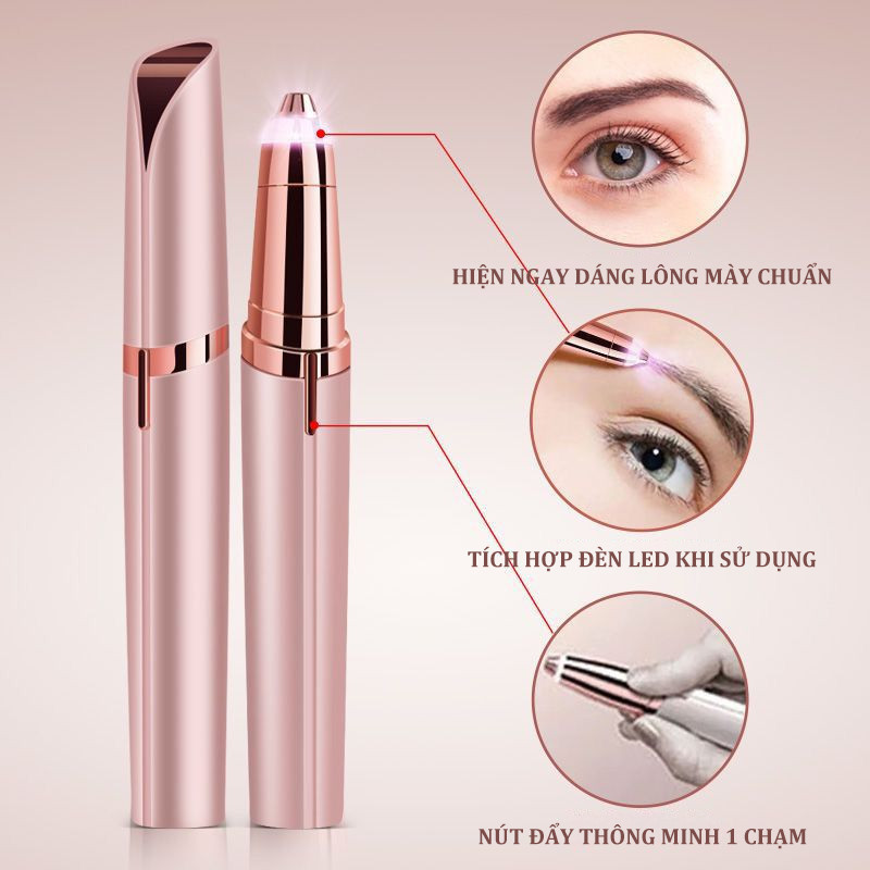 Bút Tỉa Lông Mày Cao Cấp,Máy Tỉa Lông Mày điện đa Năng,dễ Sử Dụng Giúp Tỉa Lông Mép,nách, Không đau Rát