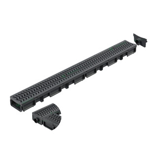 Cống Thoát Nước Lắp Ghép ID80 10x6x100Cm Nắp Nhựa Hoặc Inox304 Thoát Nước Nhanh Cho Sân Vườn Nhà Bếp