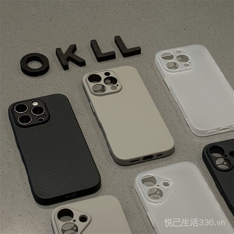 Sợi Carbon TPU Thích Hợp Cho 15 / 16promax Ốp Lưng Điện Thoại iPhone14 / 13pro Mềm Nam Nữ Bao Gồm Tất Cả