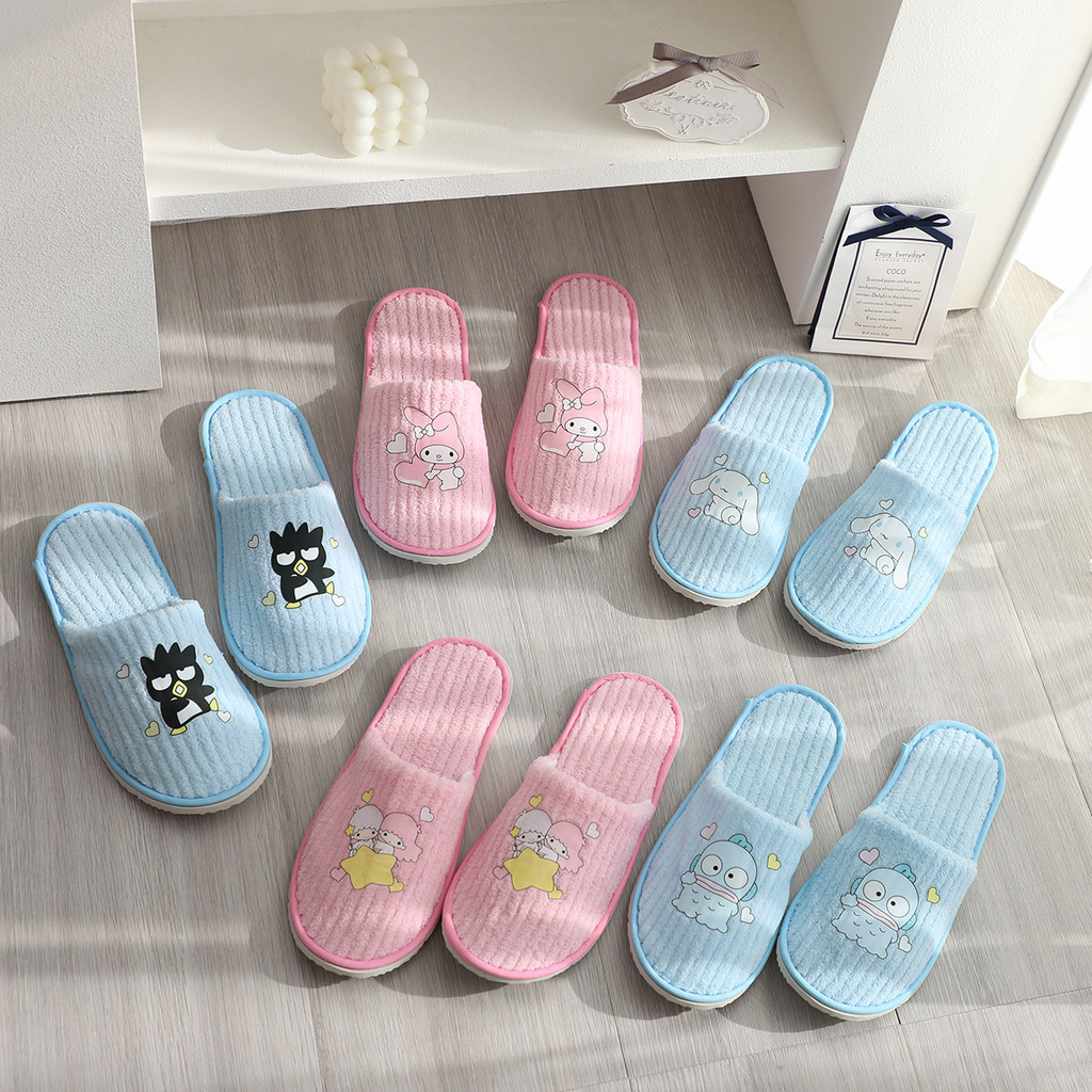 Chất Lượng Cao Dễ Thương Sanrio Chống Trơn Trượt Nhà Khách sạn B & B Dép Trong Nhà Hoạt Hình Dùng Một Lần