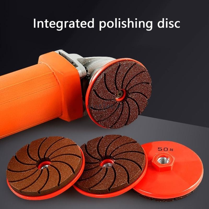 MIS Carborundum Bộ dụng cụ đánh bóng mặt bàn khô ướt cho máy mài góc