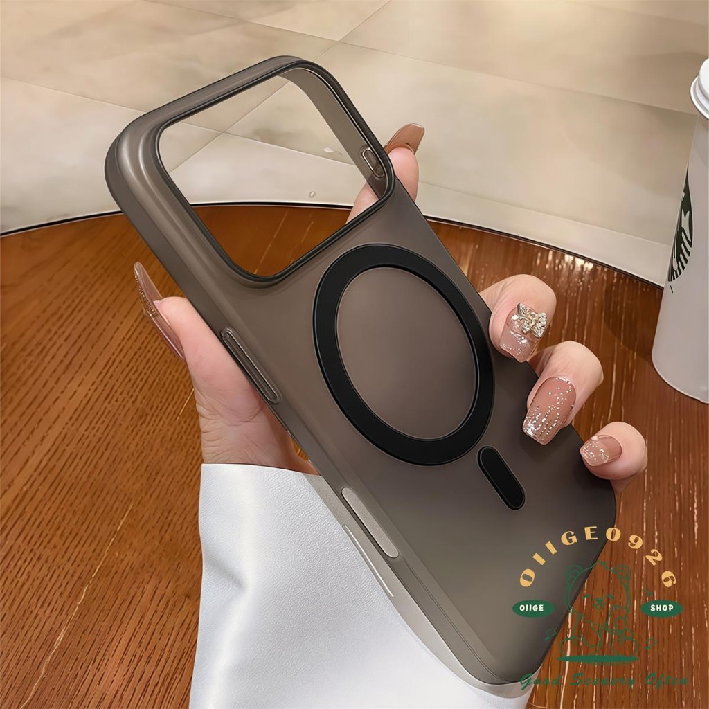 【 Ốp lưng iPhone17 】 Vỏ điện thoại từ tính mờ siêu mỏng iPhone 17 Pro Max 16 15 cho vỏ iPhone PC Vỏ cứng chống sốc