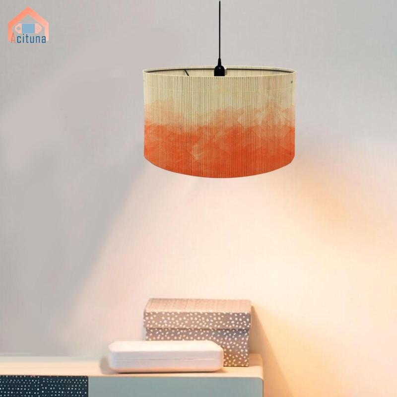 Gradient Tre Lampshade, E27, Boho Mặt Dây Chuyền Đèn Có Thể Thay Thế Vintage Trống Đèn Bóng Bao Châu Âu Cho Mặt Dây Chuyền Đèn