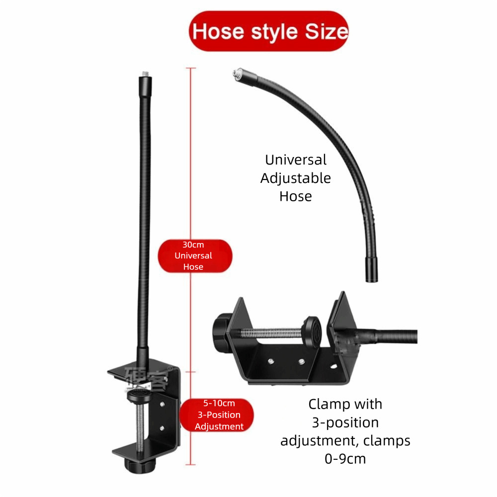 Giá đỡ máy ảnh Mini SAIA, cố định kẹp 360° Giá đỡ giường màn hình xoay cho bé, Giá đỡ PTZ Camera có thể thu vào không đục lỗ cho Ezviz TP-LINK