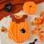 Bộ trang phục Halloween cho bé gái Bí ngô / Nhện / Dơi thêu hoa sọc + Mũ