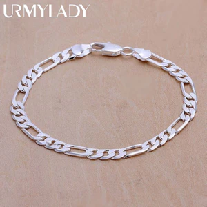 Vòng tay bạc 925 dây xích 6 mm đẹp, chắc chắn - Trang sức thời trang cho nam và nữ