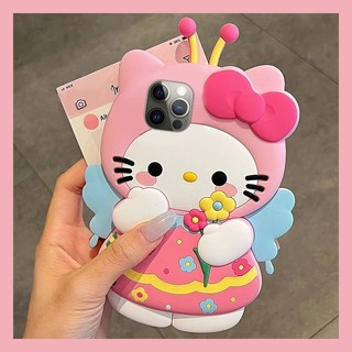 Ốp Lưng Hello Kitty Màu Hồng Ngọt Ngào Cho Realme C71 C73 C75 C75X C61 C63 Note 70 70T 60 60X 50 12 Pro 12X C65S C65 C67 C55 C53 C51 C35 C30 C30S C21 C21Y C25Y Vỏ Điện Thoại