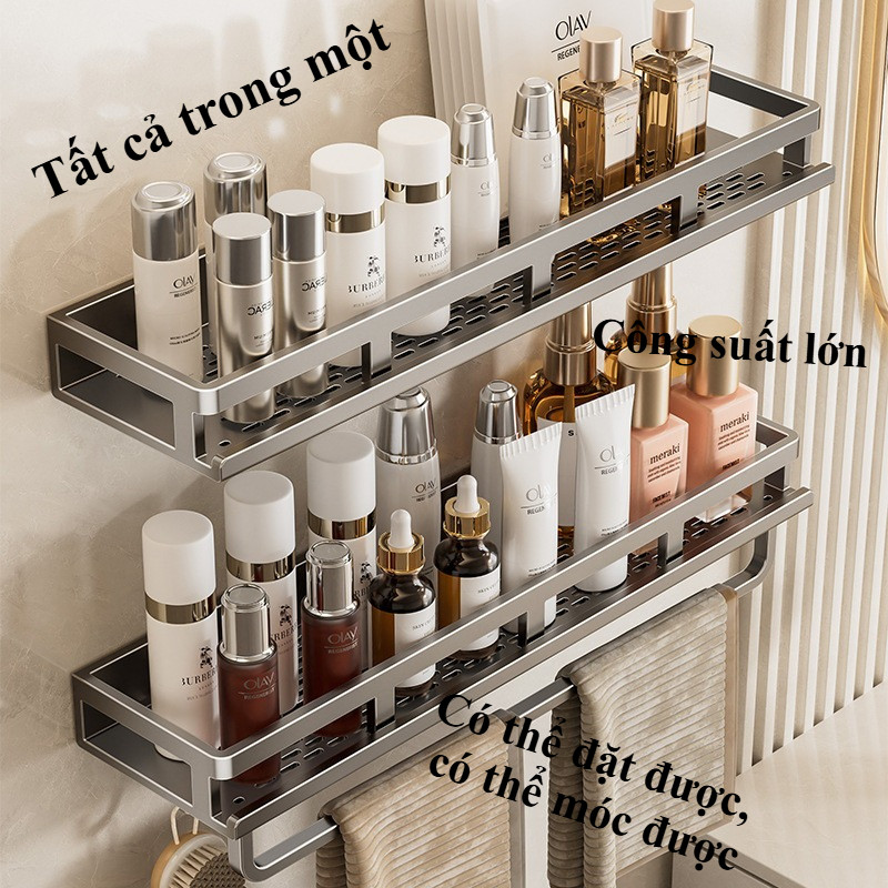 Giá đỡ phòng tắm đa chức năng Giá treo tường miễn phí Punch Kho báu nhỏ Tùy chọn đa chương trình