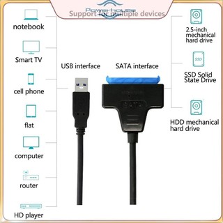 POWER 7 + 15 22 Pin SATA 3 Cáp 2.5 HDD / SSD Bộ chuyển đổi USB 5Gbps Bộ chuyển đổi đĩa cứng gắn ngoài truyền tốc độ cao Phù hợp cho 7,10.