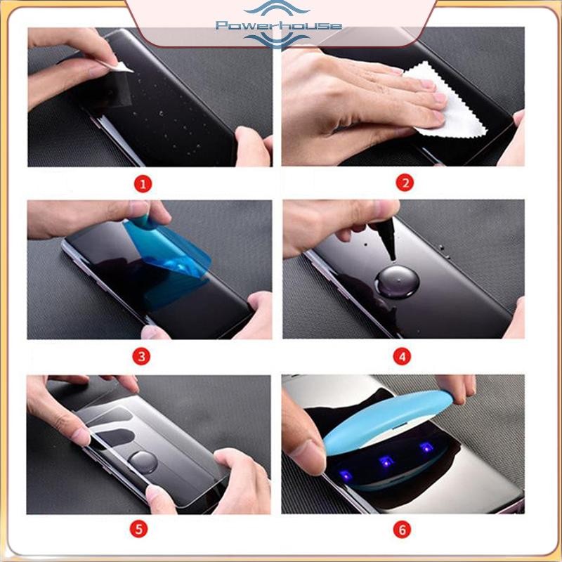 POWER 1 / 5 Miếng Keo Kính Cường Lực UV Cho Tất Cả Vỏ Màn Hình Điện Thoại Di Động Bảo Vệ Keo.