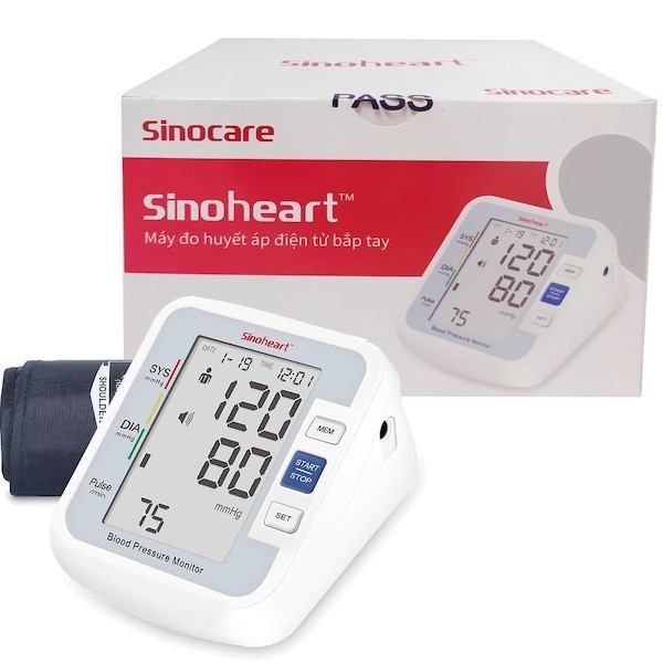 Máy đo huyết áp Sinocare BA-801 Chính Hãng (Giọng nói Tiếng Việt)