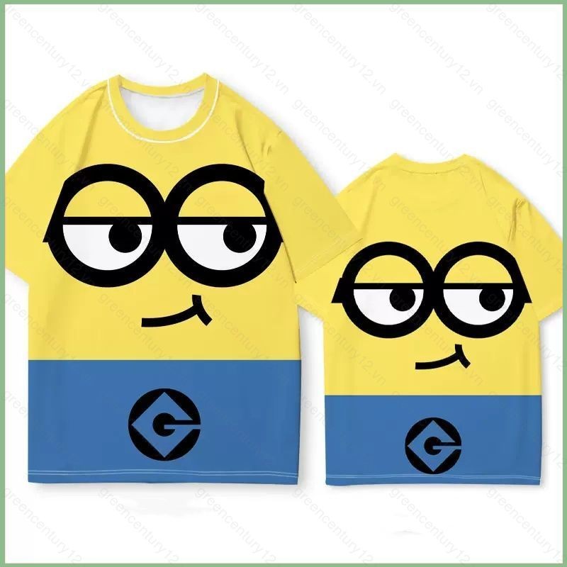 Áo thun Minion Despicable Me 4 dành cho trẻ em, tay ngắn, thoáng mát suốt mùa hè