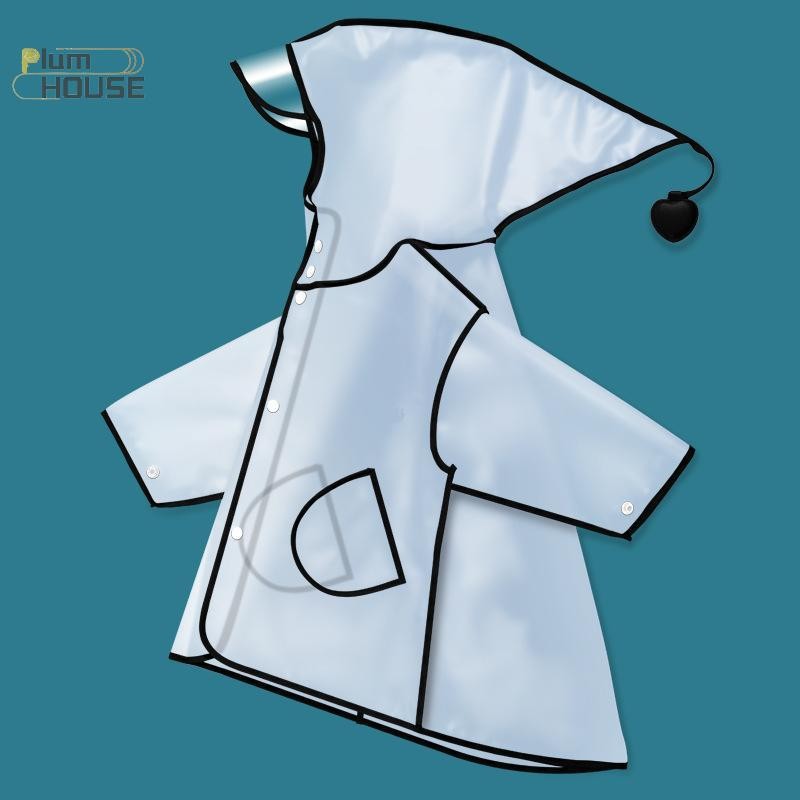 PlumHOUSE Trẻ Em EVA Hoạt Hình Áo Mưa Chống Thấm Nước Nhẹ Áo Mưa Cho Bé Trai Bé Gái Mẫu Giáo Trường Chơi Ngoài Trời Đen Vàng Hồng VN
