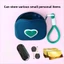JKDESIGN Túi lưu trữ silicon, có dây buộc Ví đựng tiền xu vuông, Trái tim tình yêu Chống nước đa chức năng Túi đựng mỹ phẩm Mini Dụng cụ trang điểm