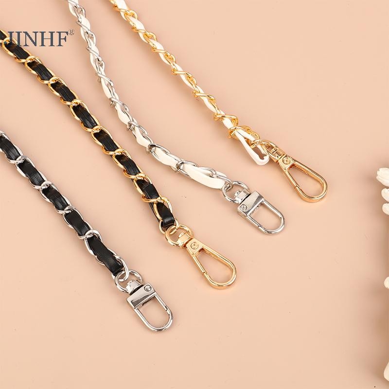 JINHF Dây đeo túi thay thế 120cm, dây xích da cho túi đeo vai, phụ kiện DIY cho nữ