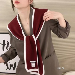 Influencer - Khăn Choàng Len Dệt Kim, Chất Lượng Cao, Bảo Vệ cổ, Thích hợp Mặc Với Váy Mỏng