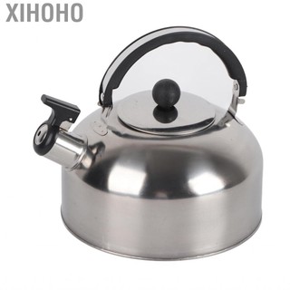 Xihoho Xihoho Phefop 3L Thép không gỉ huýt sáo Camping Trại đun nước nhỏ gọn Thiết kế nhỏ gọn phù hợp để đi bộ đường dài (màu xanh da trời)