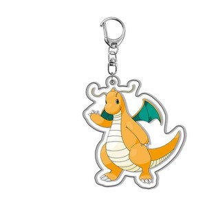 Dễ thương Pokemon Anime Key Clasp Thời trang Cartoon Pikachu Acrylic Keyring Phụ nữ Tote Bag Mặt d