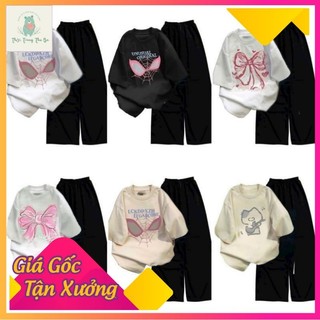 XẢ HÀNG TỔNG HỢP CÁC SÉT BỘ QUẦN ỐNG RỘNG CẠP CHUN HACK DÁNG + MIX ÁO PHÔNG FORM RỘNG TAY LỠ-