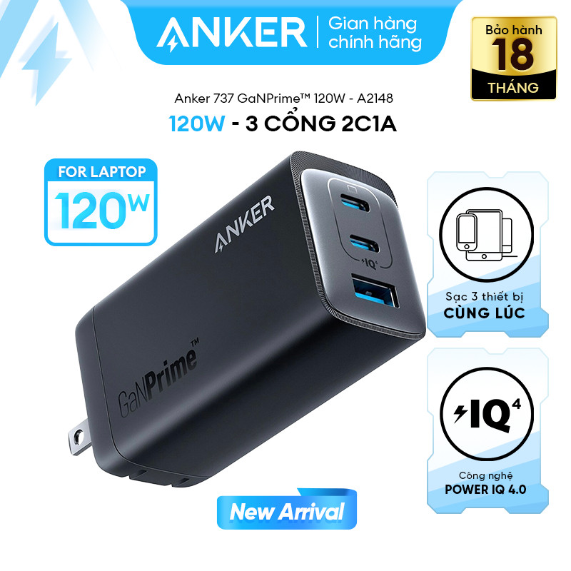 Củ sạc Anker 737 GaNPrime 120W