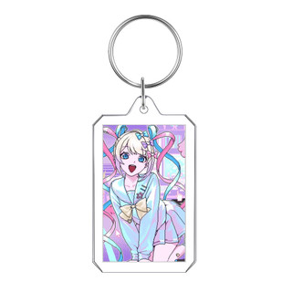 Photo Album NEEDY GIRL OVERDOSE Rain Game Figure Keychain Bag Decorate Backpack Acrylic Cosplay Props Pendant Cartoon A
