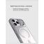 Mikaren iPhone 17 pro max Ốp Lưng Điện Thoại Pha Lê Từ Tính Trong Suốt Mờ Tích Hợp Nút AG 16Pro 15 14PM Vỏ Bảo Vệ Chống Sốc