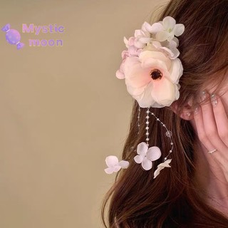 Kẹp tóc hoa phong cách kỳ nghỉ, phụ kiện tóc ngọt ngào cho nữ - Mới!