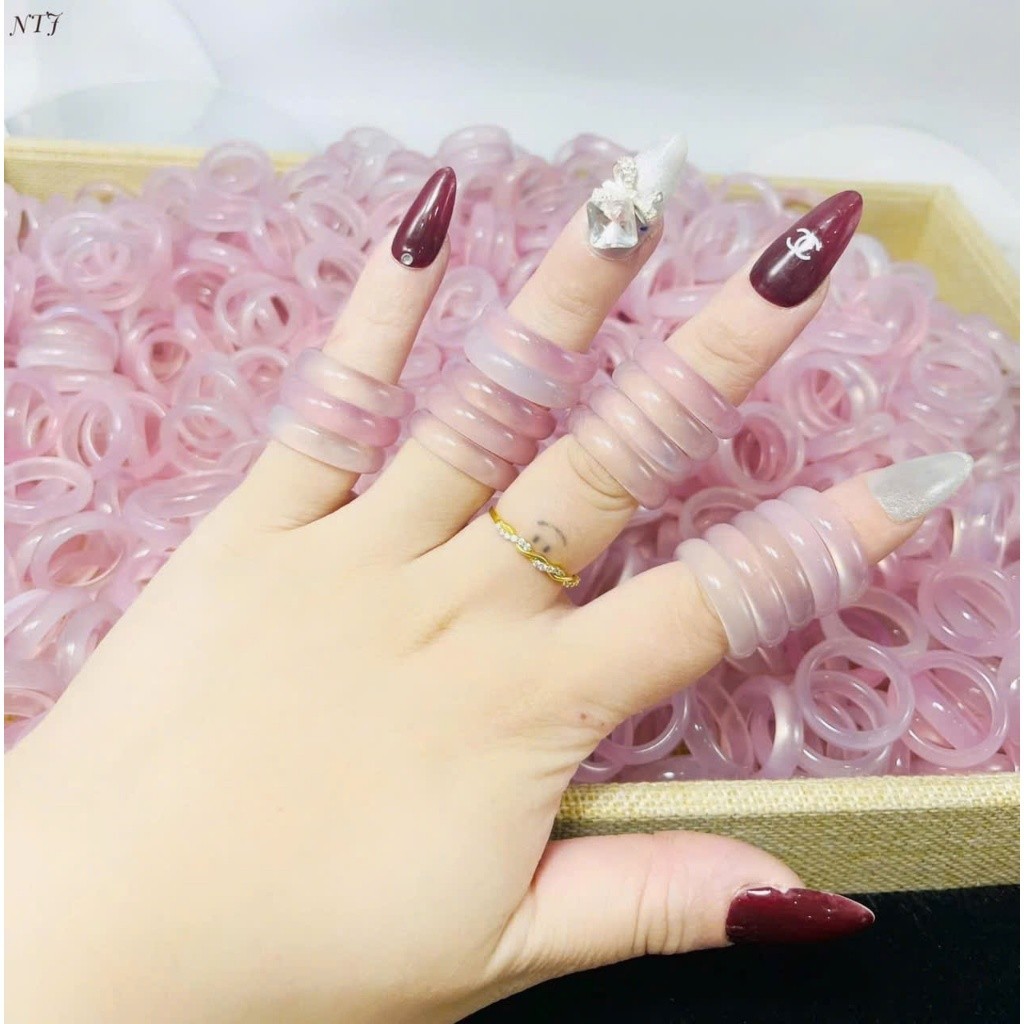 [𝐐𝐮à 𝐓ặ𝐧𝐠] Nhẫn Mã Não Hồng tự nhiên, trang sức thời trang cao cấp 𝐬𝐡𝐚𝐧𝐠𝐡𝐚𝐢 𝐬𝐭𝐨𝐫𝐞