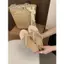 T TT Phiên Bản Hàn Quốc Thời Trang Đế Nêm Gót Chân Flip-Flops Nữ Dép Dép Dép Nhỏ Có Váy Đi Biển Giày
