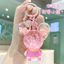 Lấp Lánh Ngồi Gấu Mickey Dầu Lấp Lánh Móc Khóa-Pink Hoạt Hình Schoolbag Mặt Dây Chuyền, Trang Trí Túi Bé Gái Dễ Thương