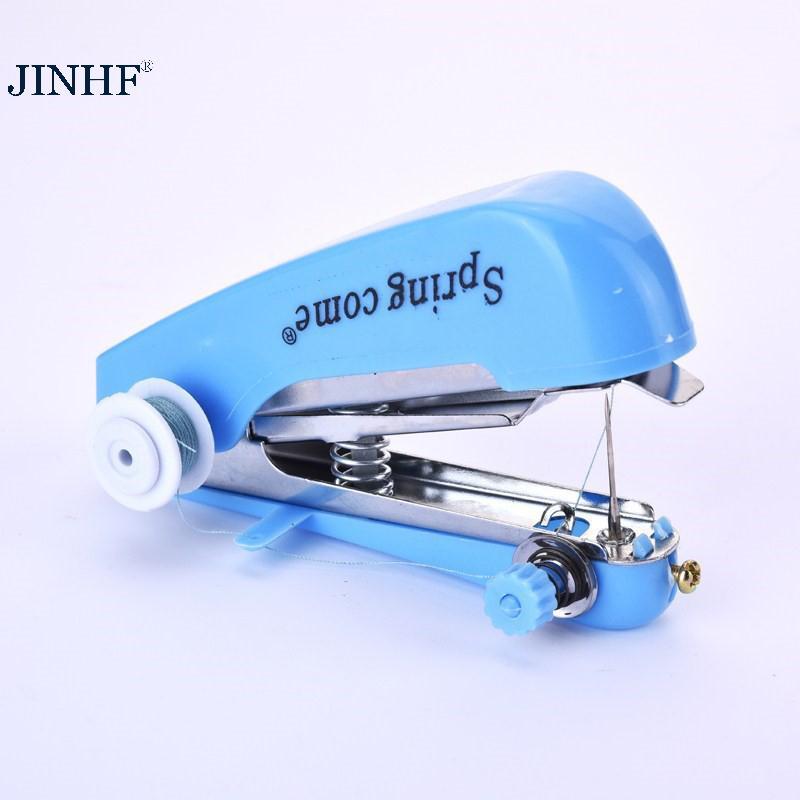 JINHF Màu Sắc Ngẫu Nhiên Mini Máy May Vá Không Dây Cầm Tay Quần Áo Hữu Ích Di Động Máy May Tay Dụng Cụ Phụ Kiện HOT
